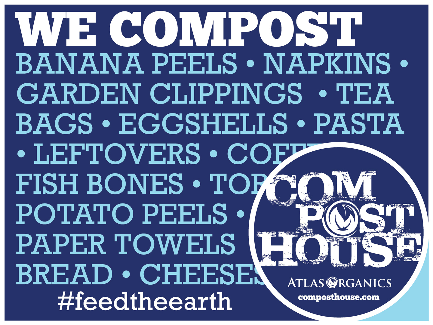 Compost House Yard Signs